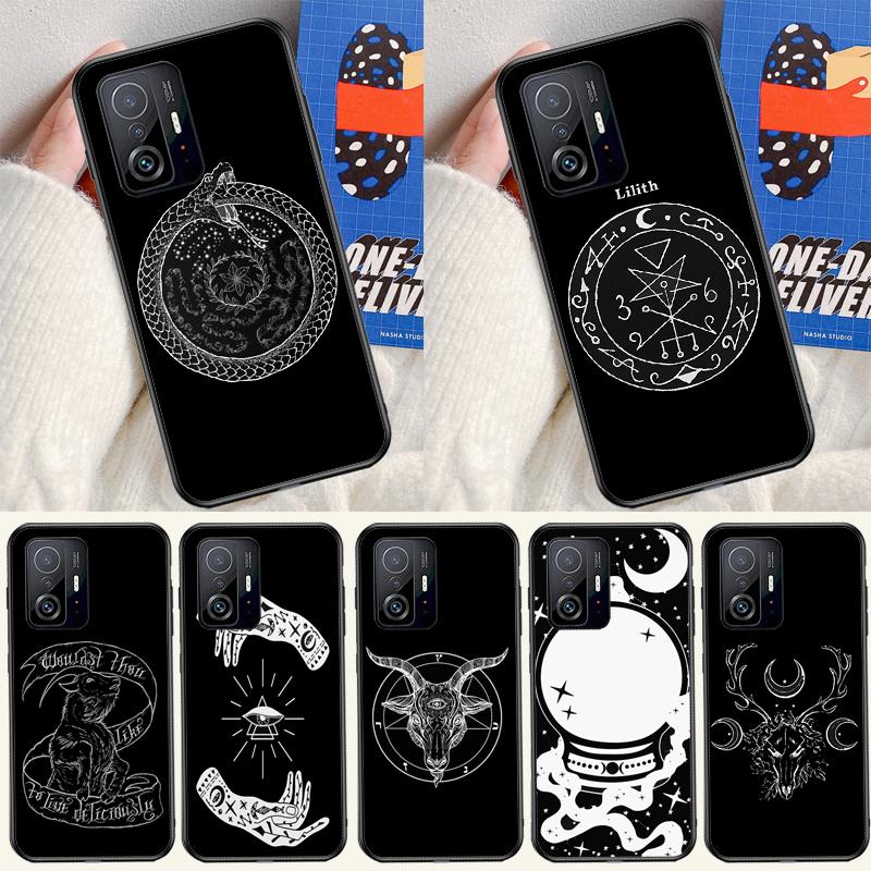 Чехол для телефона Xiaomi 13 14 15 Ultra 11T 12T 13T 14T Pro POCO X7 Pro X3 X5 X6 M6 F5 F6 Pro с рисунком 'Ведьма Колдовство'