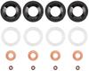 Комплект 4X уплотнений инжектора для Peugeot 206, 207, 308, 307, 407, 3008, 5008 Citroën C2, C3, C4, DS3 Ford и Fiat 1.6 HDI