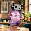 Phone Case: 2D flat design suitable for iPhone 18 17 16 15 14 13 Pro, colorful silver protective case, couple style, glowing star, Christmas and Hallo