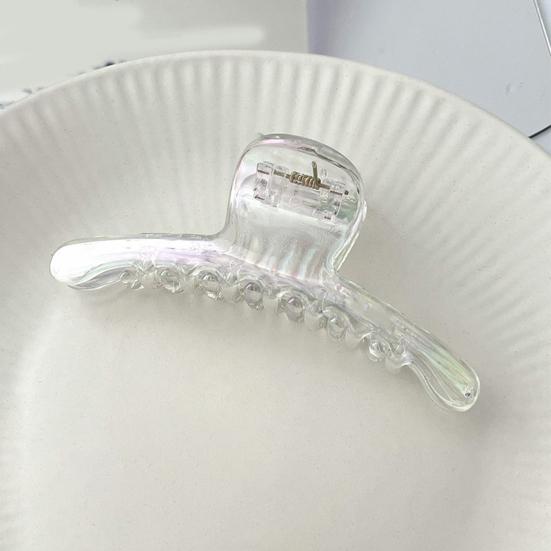 Women Hair Claw Transparent Design Strong Grip Hair Clip Back Head Large Size Hair Organizer Hairstyles Accessories