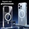 Прозрачный магнитный чехол из акрила для iPhone 13 Pro/15 Pro с упаковкой в коробке и премиальным ощущением