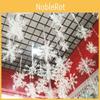 Christmas Snowflake Tree Decoration Window Ornament White Fake Party Supplies