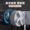 Suction Cup Mop Holder Wall Mount Bathroom Toilet Brush Broom Organizer No Drill 3-4 Hook ABS Rack