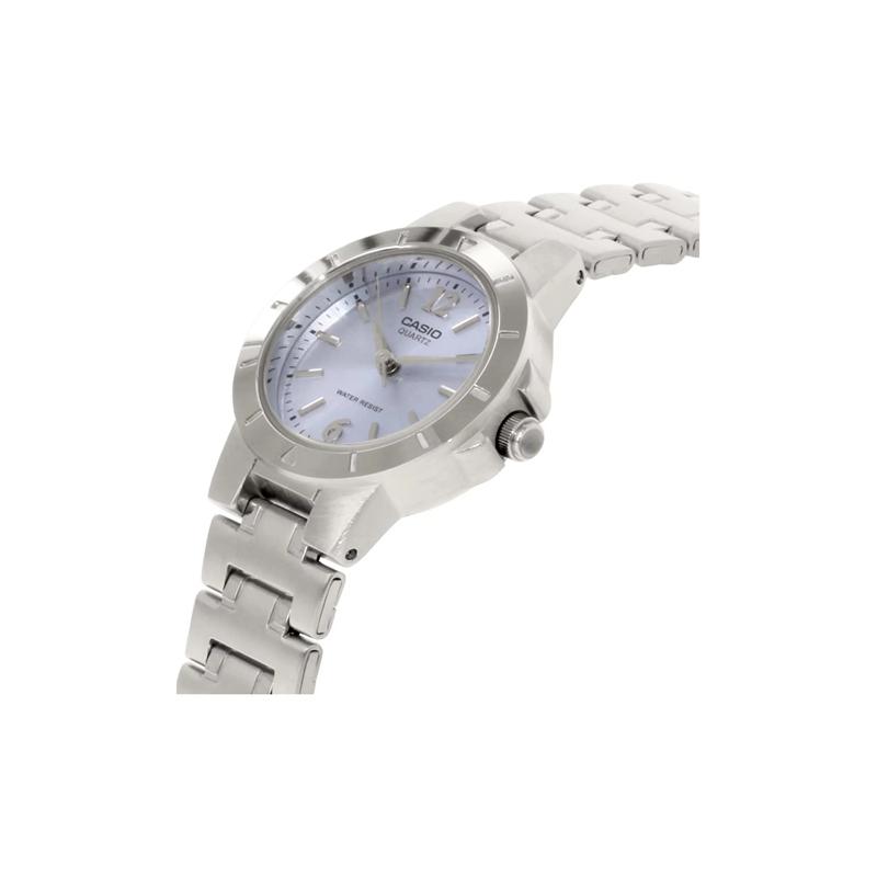 Casio Женские часы 26 мм Серебристо-синие ltp-1177a-2a-