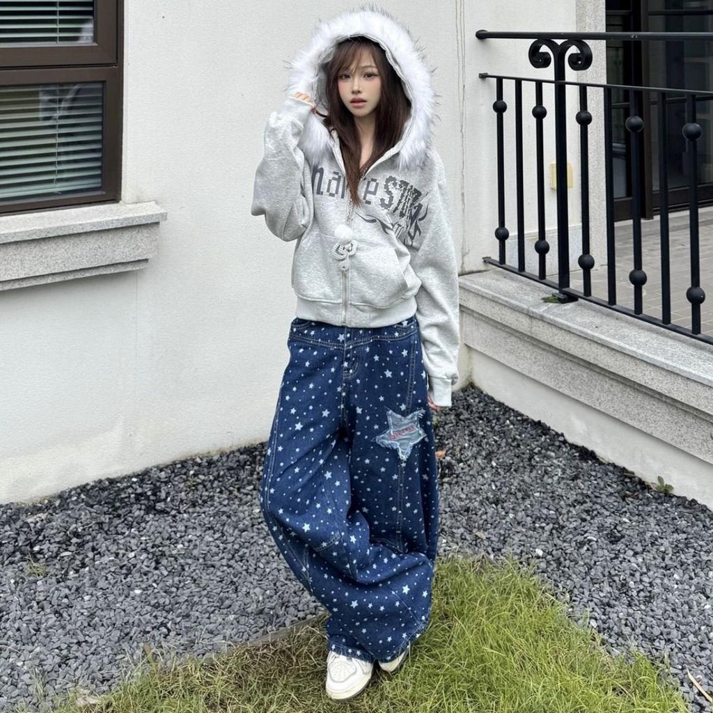 VAYLA Уличные худи с вышивкой букв и меховым воротником с капюшоном для женщин Новые осенне-зимние свободные повседневные универсальные толстовки-кардиганы на молнии