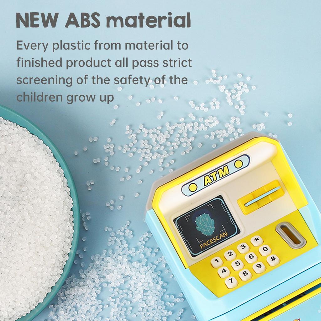 Электрическая копилка для детей, детский банкомат Moeny Jar, имитация распознавания лиц, автоматическая прокрутка