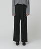 MUSEE [Essentiel] Arch Minimal Wool-Blend Semi-Wide Pants_Black