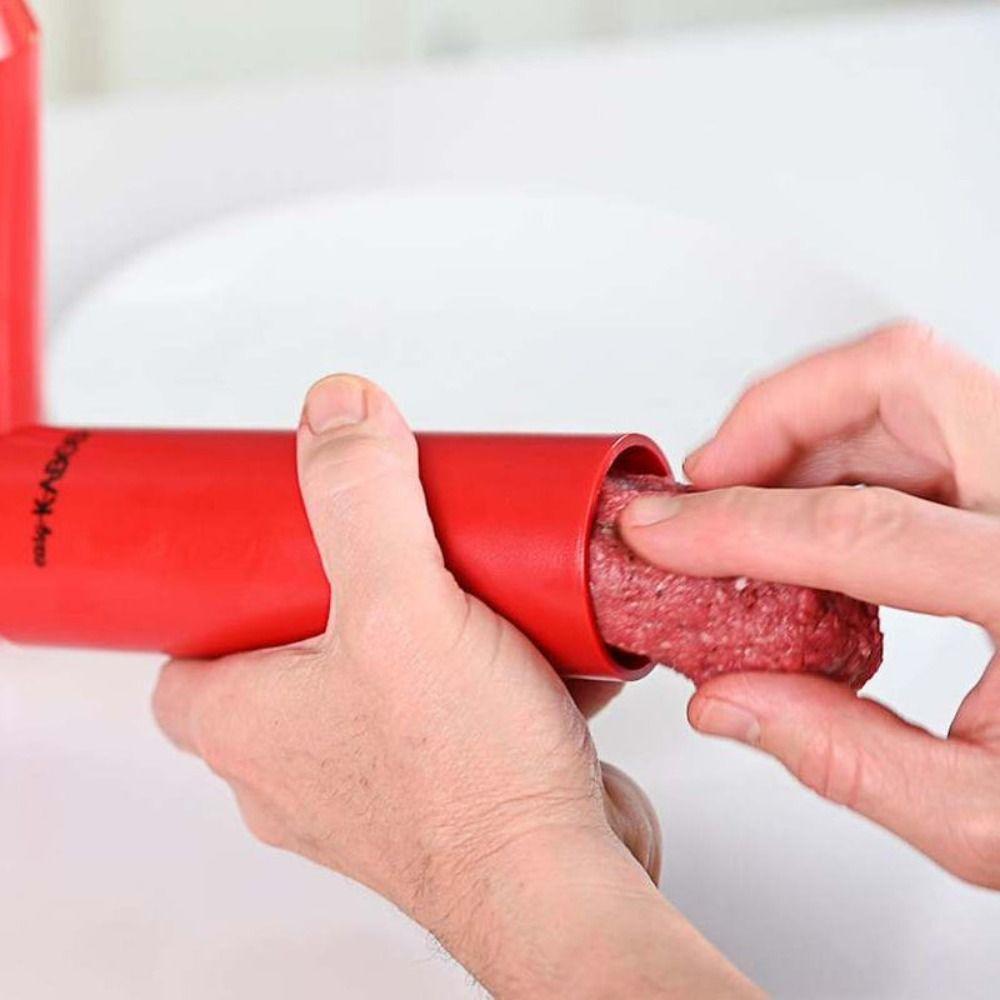 Easy Kabob Mould Plastic Kebab Press Maker Portable Meat Sausage DIY Skewer Tool Grilling and BBQ