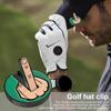Маркер для мячей для гольфа на средний палец с магнитным зажимом для шляпы, водонепроницаемый инструмент для выравнивания мячей, аксессуары для гольфа для любителей гольфа