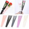 50pcs Plastic Flower Wrapping Bag Single Rose Floral Wrappers Single Rose Sleeves Valentine's Day