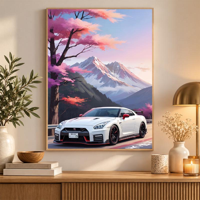 Nissan Nismo Diamond Painting Kit 5D Full Drill DIY Diamond Mosaic Wall Art Home Decor