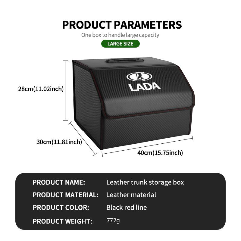 Car Trunk Storage Box Multiuse Portable Storage Organizer Tool For Lada Niva Vesta 4X4 Largus Priora Granta Samara Kalina WW22