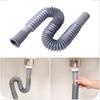Водосточная труба для умывальника Канализационная труба Утолщенная телескопическая водопроводная труба Гофрированная пластиковая сливная труба для раковины Дезодорант Выдвижной пластиковый шланг