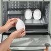 Многофункциональная пароварка для яиц в форме яйца для микроволновой печи Профессиональная белая пароварка для варки яиц в микроволновой печи Быстрая яйцеварка Кухонные аксессуары