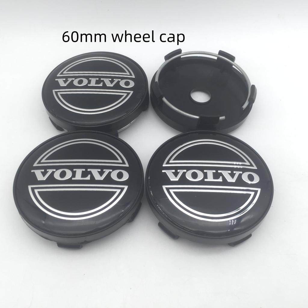 4pcs 3D For VOLVO XC60 XC90 56mm 60mm 68mm Car emblem Wheel hub Center Cap Badge covers sticker Decals Styling accessories