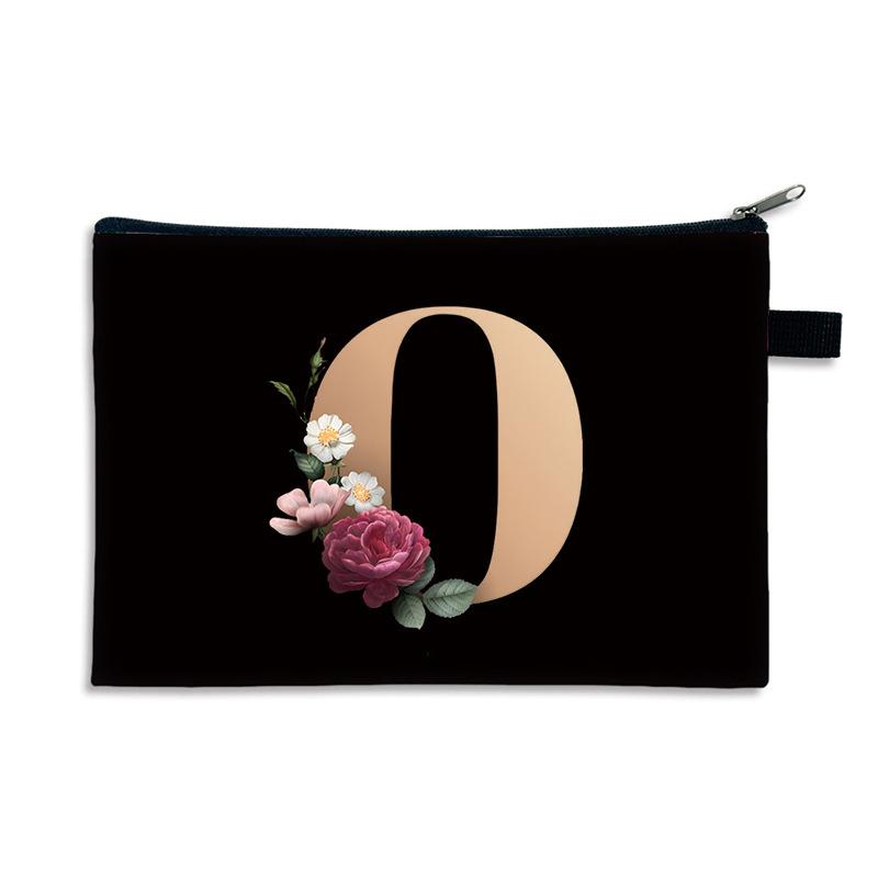 Креативный мешочек для мелочи с принтом 26 букв, парусиновый полиэстер, на молнии, маленькая сумка, многофункциональный кошелек для переноски