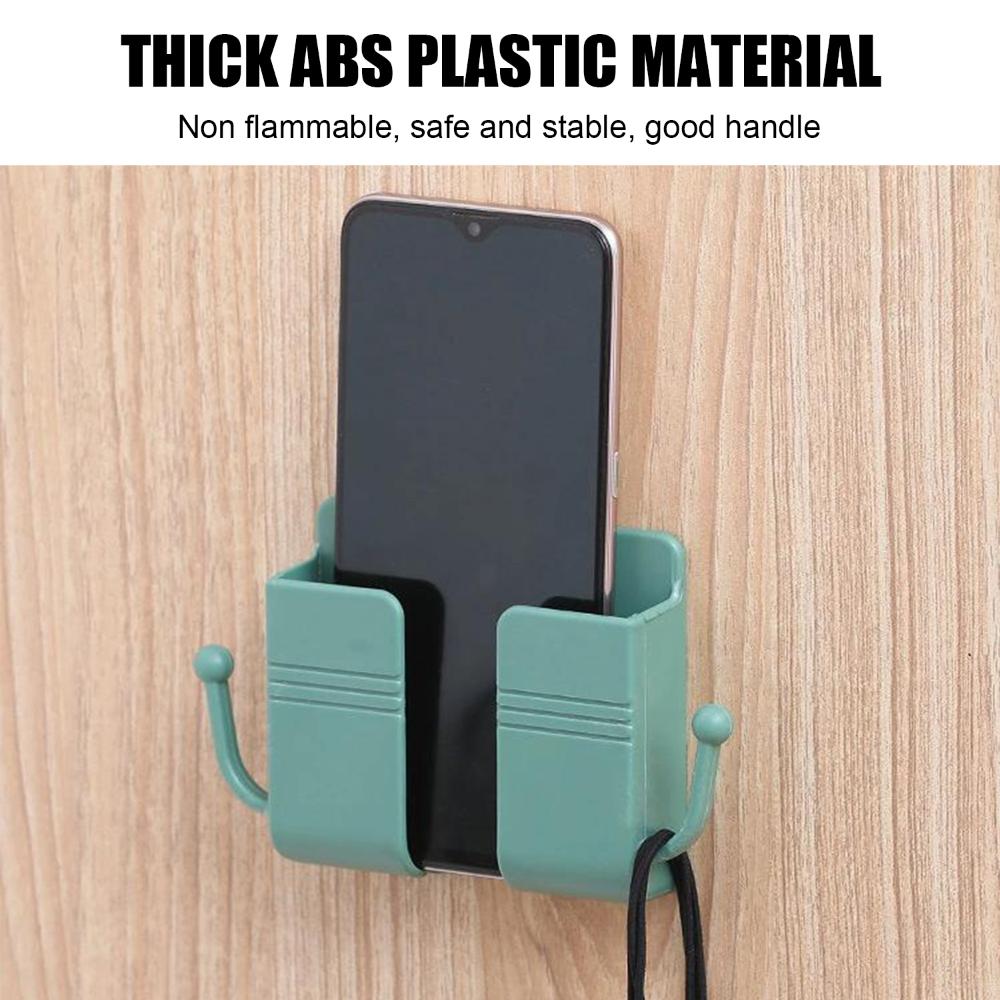 Настенный органайзер для телефона, коробка, держатель для телефона, крючки для кабелей, хранилище для пульта дистанционного управления, подставка для телефона