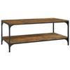 819364 vidaXL Coffee Table Smoked Oak 100x50x40 Cm Engineered Wood