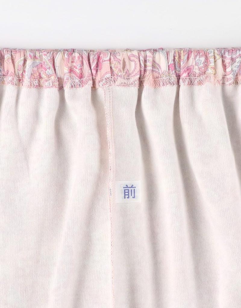 Wacoal Relax Sleep Лонгслив и удобный фронтальный CDW484 & Женская пижама, Брюки, 100% хлопок, Теплый, Дизайн, Открытие,