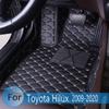 Автомобильные коврики для Toyota Hilux 2018 2017 2016 2015 2014 2013 2012 2011 2010 2009 Индивидуальные кожаные ковры