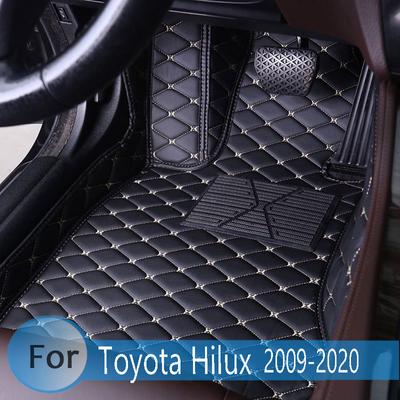 Автомобильные коврики для Toyota Hilux 2018 2017 2016 2015 2014 2013 2012 2011 2010 2009 Индивидуальные кожаные ковры
