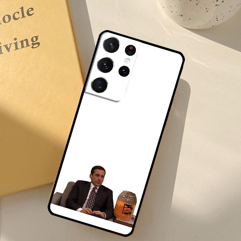 The Office Michael Scott Phone Case For Samsung Galaxy S23 S20 S21 S22 S24 S25 Ultra S9 S10 Plus S25 FE Cover Shell