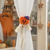 Decorative Curtain Holders for Kids Halloween Tiebacks, Funny Witch Hat Pumpkin Ghost Cartoon Window Straps, Tiebacks Lightweight Adjustable Holdbacks