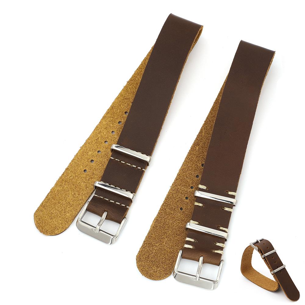 Universal Genuine Leather Watch Strap 18mm 20mm 22mm 24mm for Seiko Watchbands Replacement Watch Accessories for Women Men