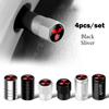 4Pcs Car Metal Wheel Tire Valve Caps Dust Accessories For Mitsubishi 9 Ralliart EX ASX L200 Colt Outlander Pajero Lancer Eclipse