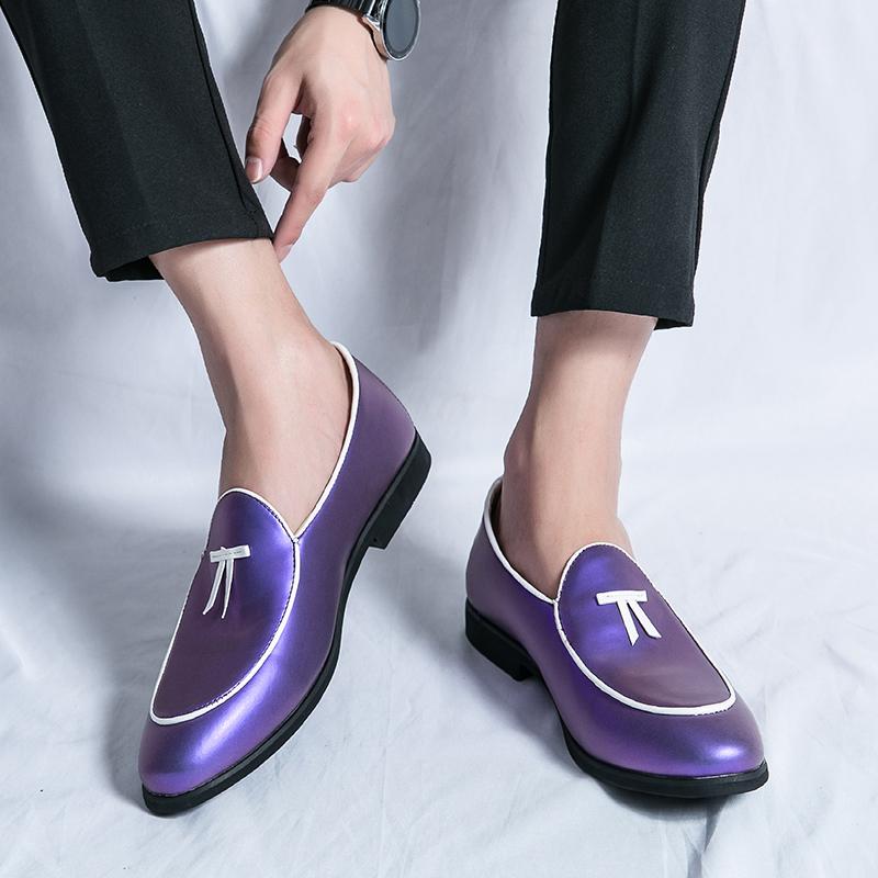 Luxury Designer Men's Bowtie Mirror Leather Casual Slip On Driving Shoes Formal Wedding Dress Homecoming Sapatos Tenis Masculino