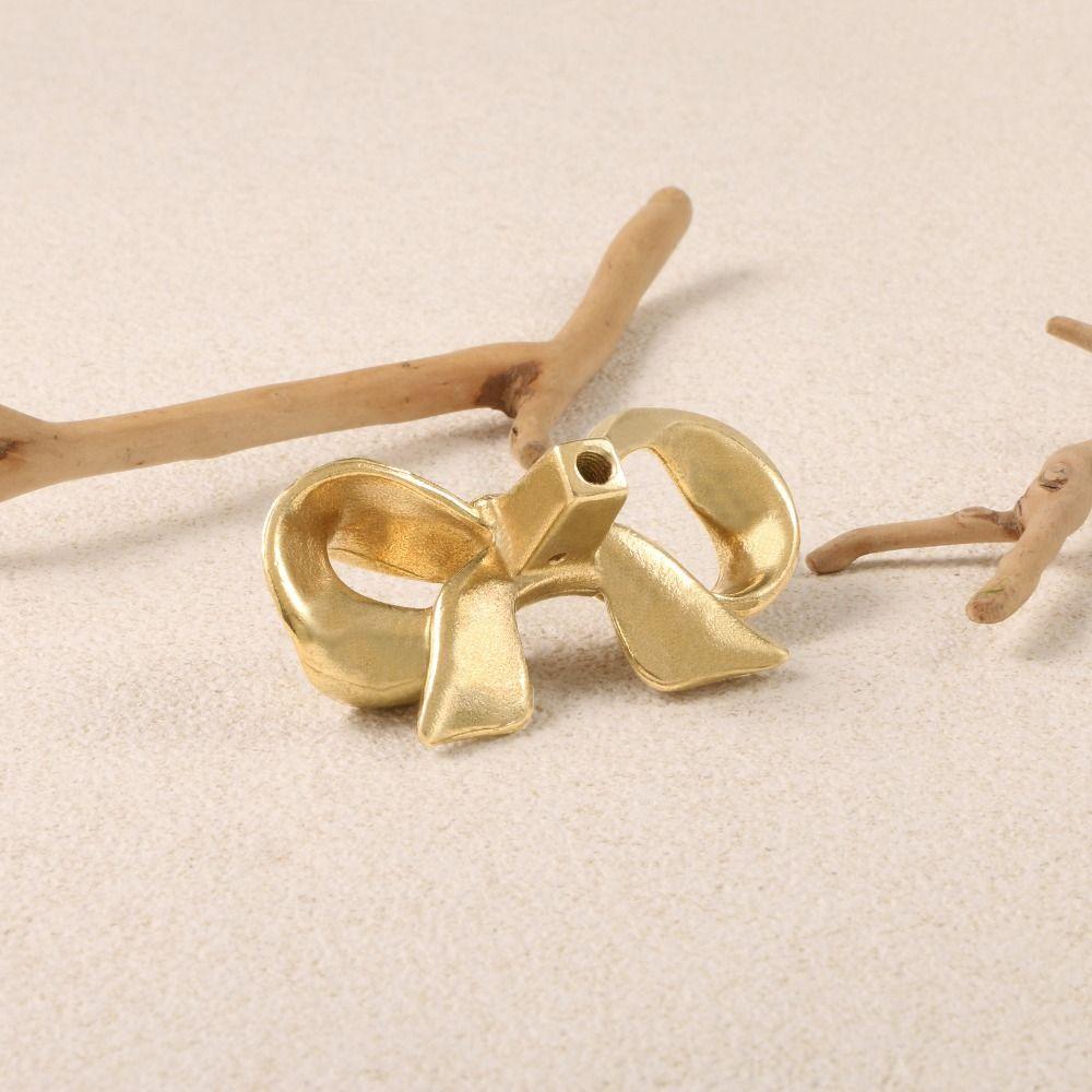 Gold Color Bow Tie Brass Handle Luxury Wardrobe Drawer Pulls Vintage Cabinet Door Knobs  Kitchen