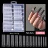 Eagle'S Talon 120/140 Pcs Short Curved Stiletto False Nail Tips Clear Soft Fake Nails Extensions For Diy Nail Salon Manicure
