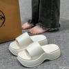 Fashion New Women's Wear Resistant Thick Bottom Soft Summer Outerwear Anti Slip Height Boosting Home Trendy Cool Slippers Simple Zapatos