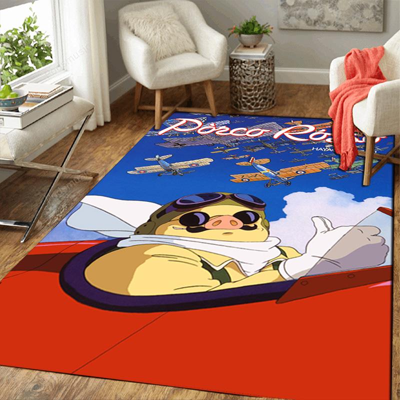 Porco Rosso Rug Floor Mat for Living Room or Bedroom Soft and Comfortable Carpet a Gift for Birthday and Holiday.SFF0917262