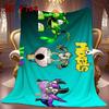 MIXELS 2D Flat Pattern Flannel Blanket High quality All Seasons Warmth and Comfort Perfect for Christmas Gifts.