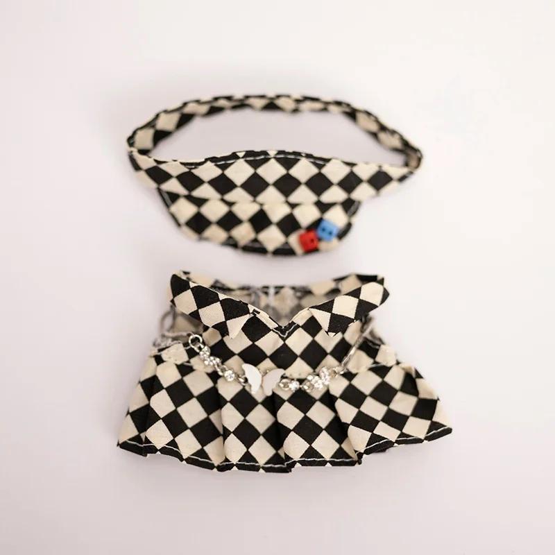 17 см Кукольная одежда шахматная доска теннисный комплект одежды детская подвесная одежда подтяжки брюки замена одежды трендовый подарок