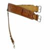 Genuine Leather Floral Tooled Carved Stamped Flank Billet Cinch Girth For Saddle,