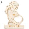 Ultrasound Photo Frame Desktop Decoration Wooden Baby Sonogram Picture Frame Ornament Pregnancy Announcement Expectant Mother