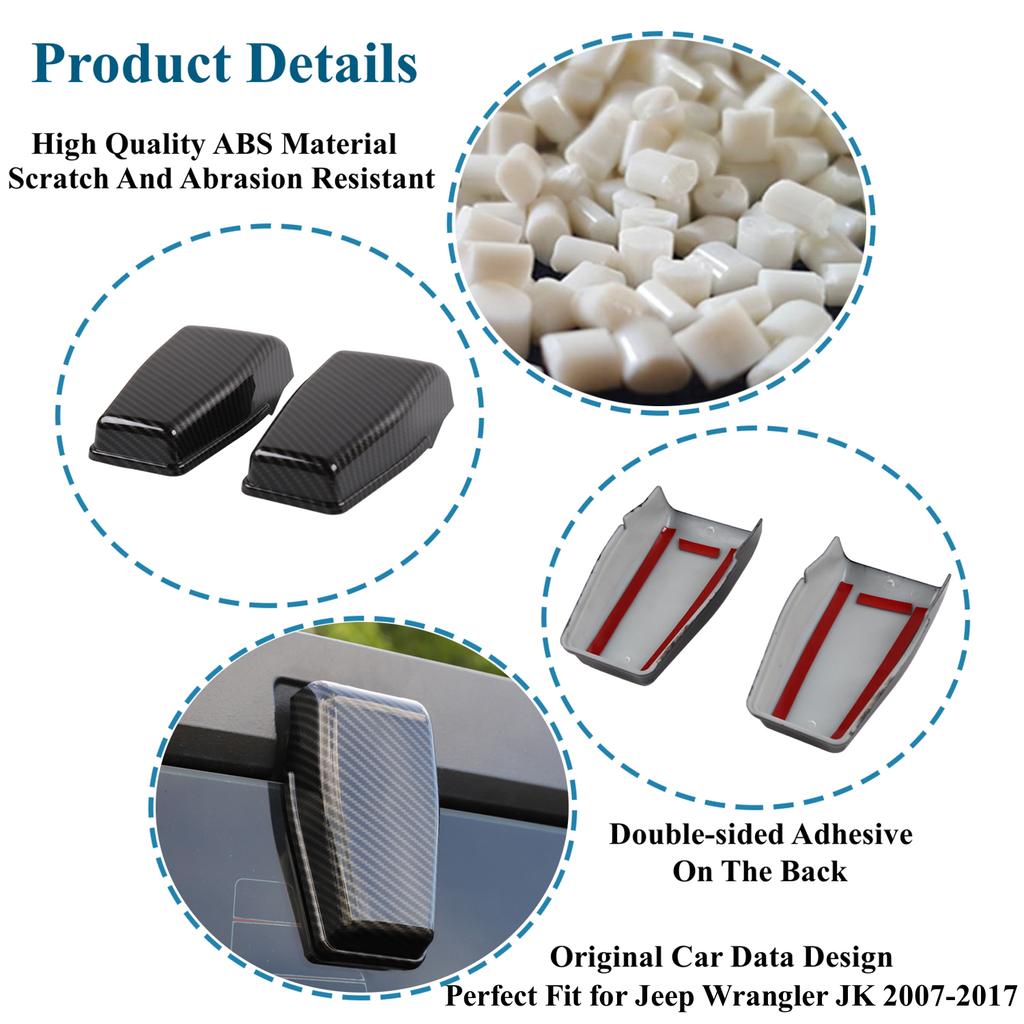 Автомобильная задняя дверь, оконное стекло, петля, декоративная крышка, наклейки для Jeep Wrangler JK 2007-2017, авто внешние аксессуары