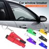 8Pcs Car Window Breaker Tool Keychain Glass Breaker And Seatbelt Cutter & Survival Whistle, Emergency Keychain Car Escape Tool
