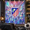 Wall Hanging Tapestry Atletico Madrid Print Cloth for Living Room Bedroom Home Decor