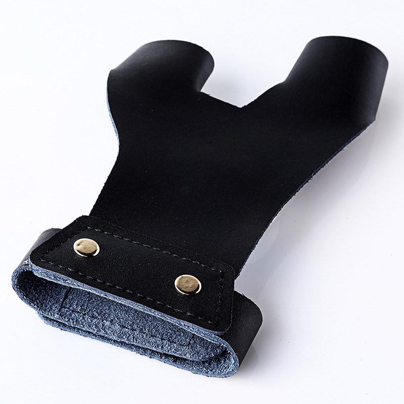 Черная кожаная гарда для стрельбы из лука для традиционного рекурсивного лука