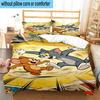 3PCS Cat and Mouse 3pcs Bedding,Including 3PCS Duvet Cover And 2pcs Pillowcases Perfect for Christmas,Ideal for Bedroom, Dormitory
