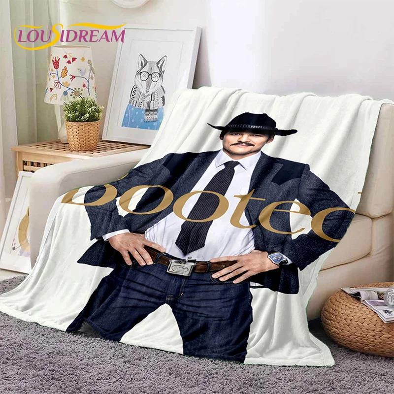 3D Jose Pedro Pascal Actor Star Soft Blankets,Keep Warm Throw Blanket Comfortable Blanket for Picnic Beds Sofa Home Bedroom Gift