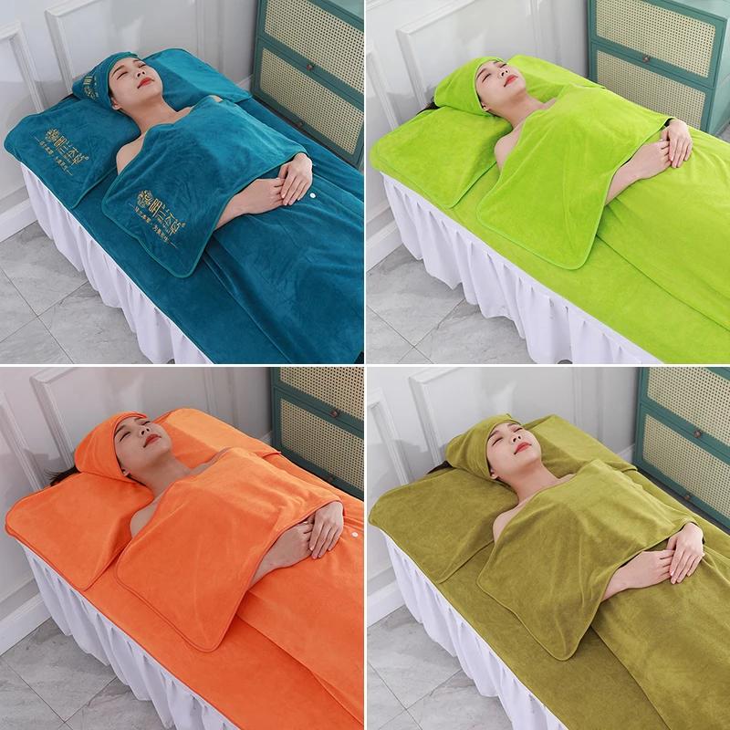5Pcs/Set Aesthetic Clinic Sauna Nano-velvet SPA Towel Beauty Salon Bath Hair Towels Strong Absorbent Turban Bed Towel
