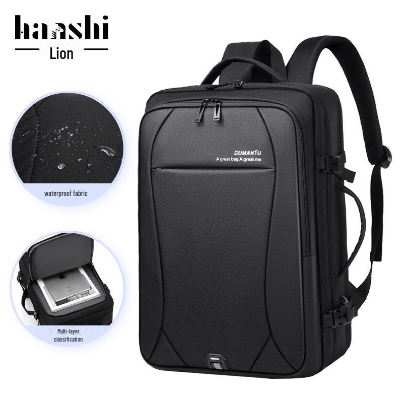 Мужской многофункциональный водонепроницаемый компьютерный рюкзак Oxford большой вместимости