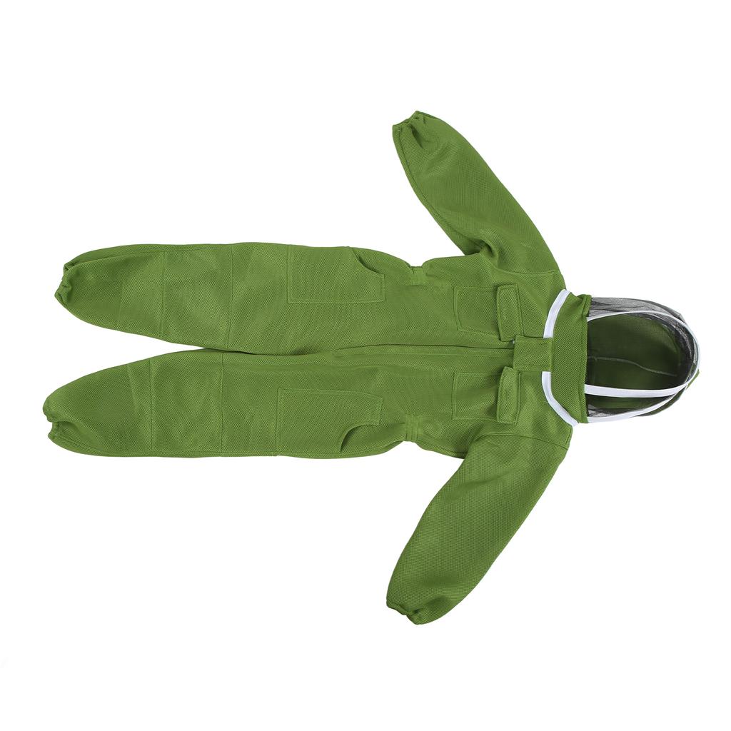 Beekeeping Suit Professional Breathable Full Body Beekeeper Suit with Round Veil Hat