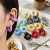 Акриловый ушной кафф формы С, серьги-клипсы из смолы без прокола, простой дизайн, женские