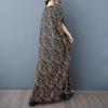 Short Sleeve Plus Size Vintage Floral New In Dresses for Women Casual Loose Maxi Long Summer Dress