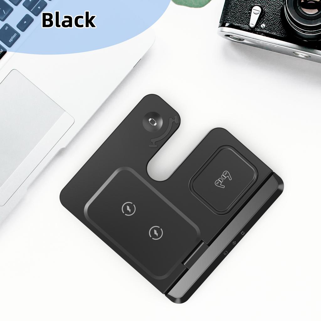 3 в 1 беспроводная зарядная подставка для Samsung Z Fold Flip 6 5 4 S23 S24 станция быстрой зарядки для Galaxy Watch 7 6 5 4 3 Buds2 Pro